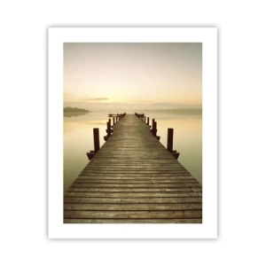 Pôster - Antes do amanhecer, nascer do sol, luz - 40x50 cm