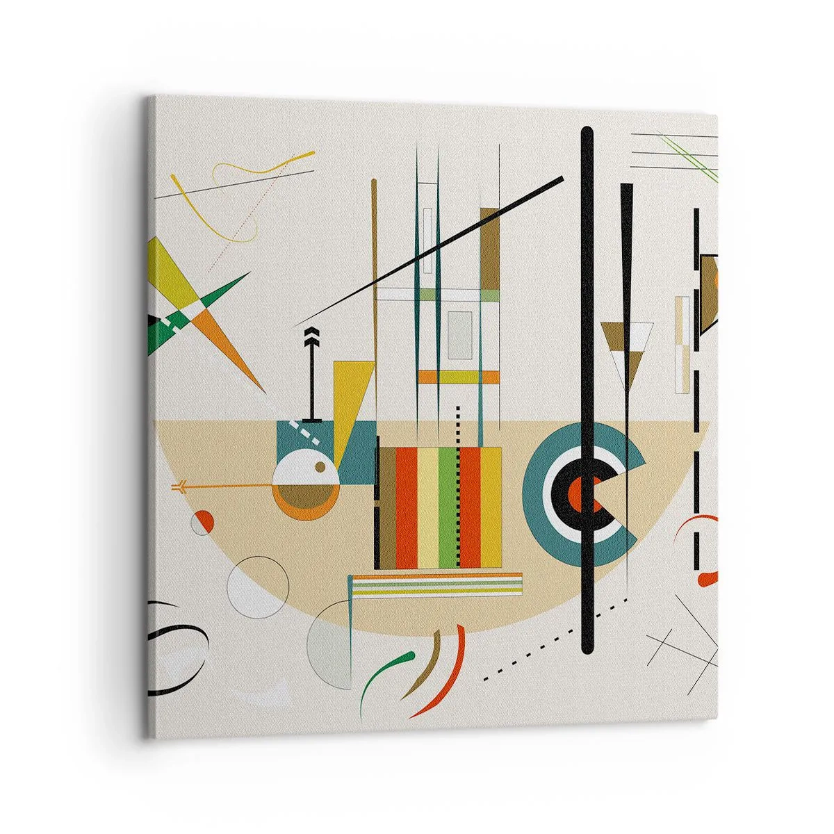 Quadro em tela - E o mundo ri - 60x60 cm