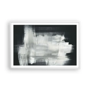 Pôster em moldura branca - Entrelaçado na vertical e horizontal - 91x61 cm