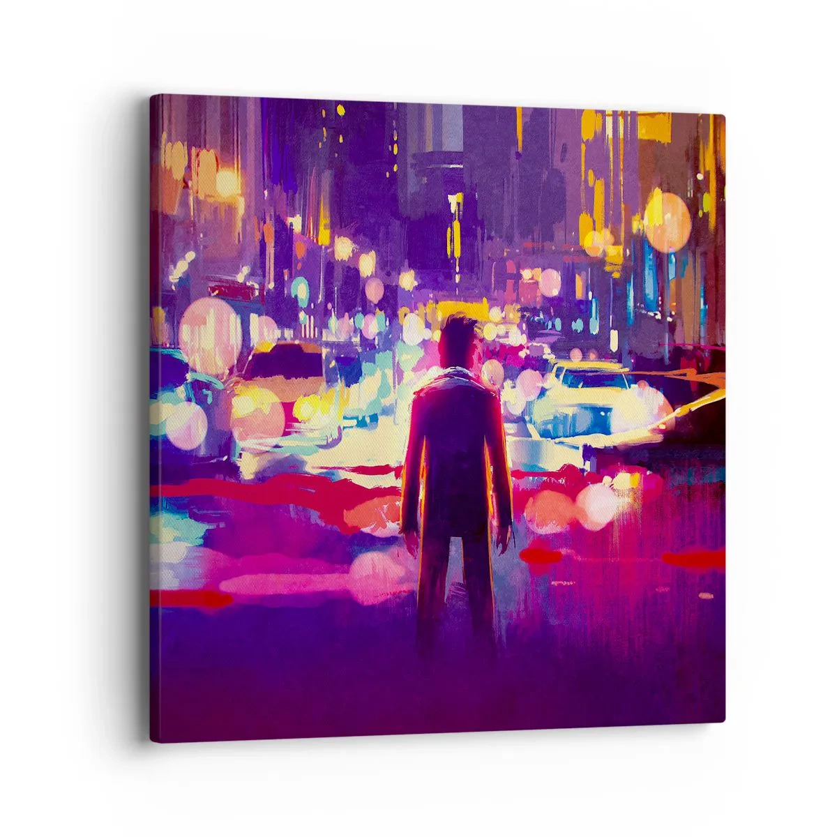 Quadro em tela - Imerso na luz - 40x40 cm