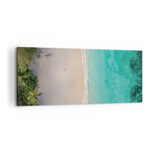 Quadro em tela - Praia do paraíso - 100x40 cm