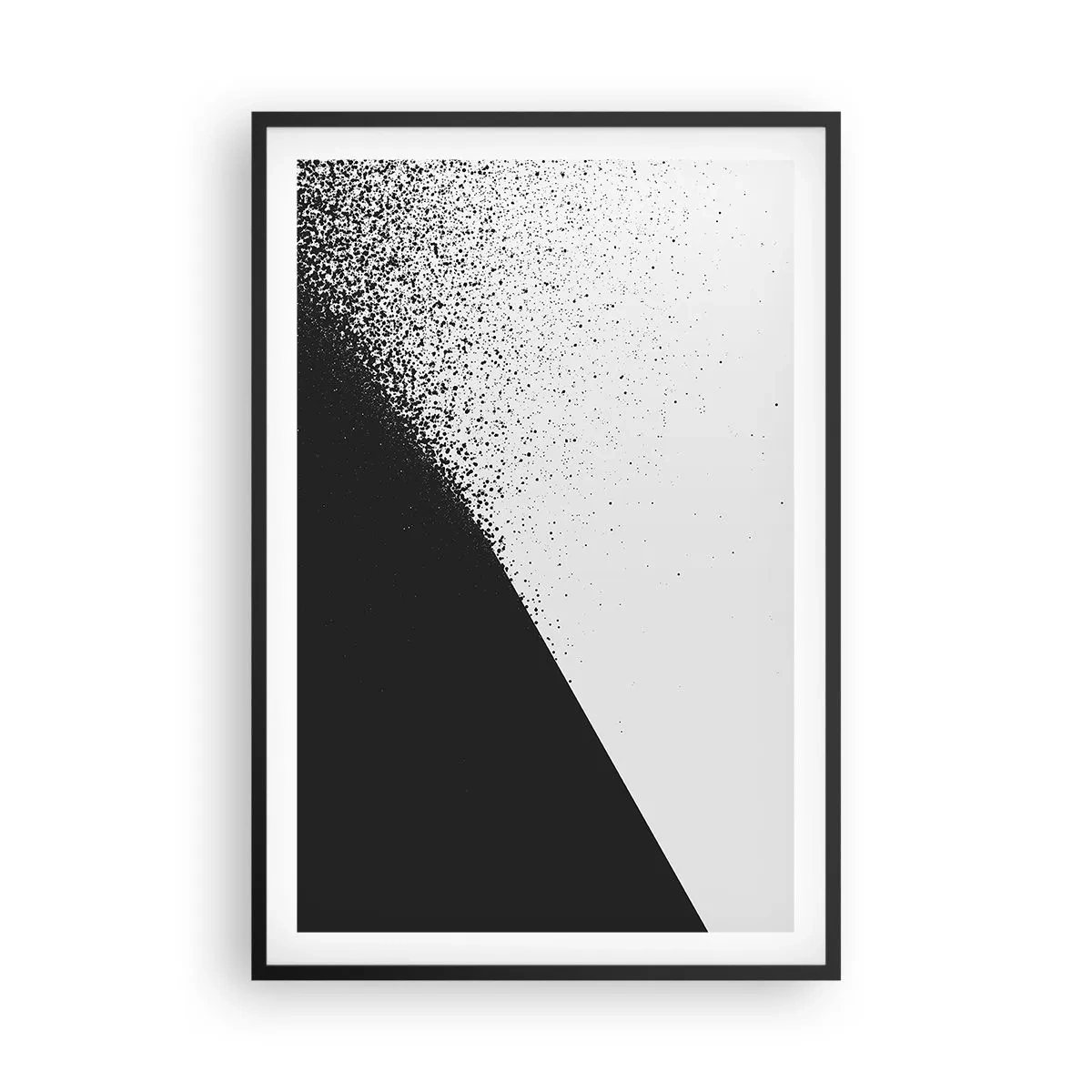 Pôster com moldura preta - Cada vez mais rápido, cada vez mais - 61x91 cm