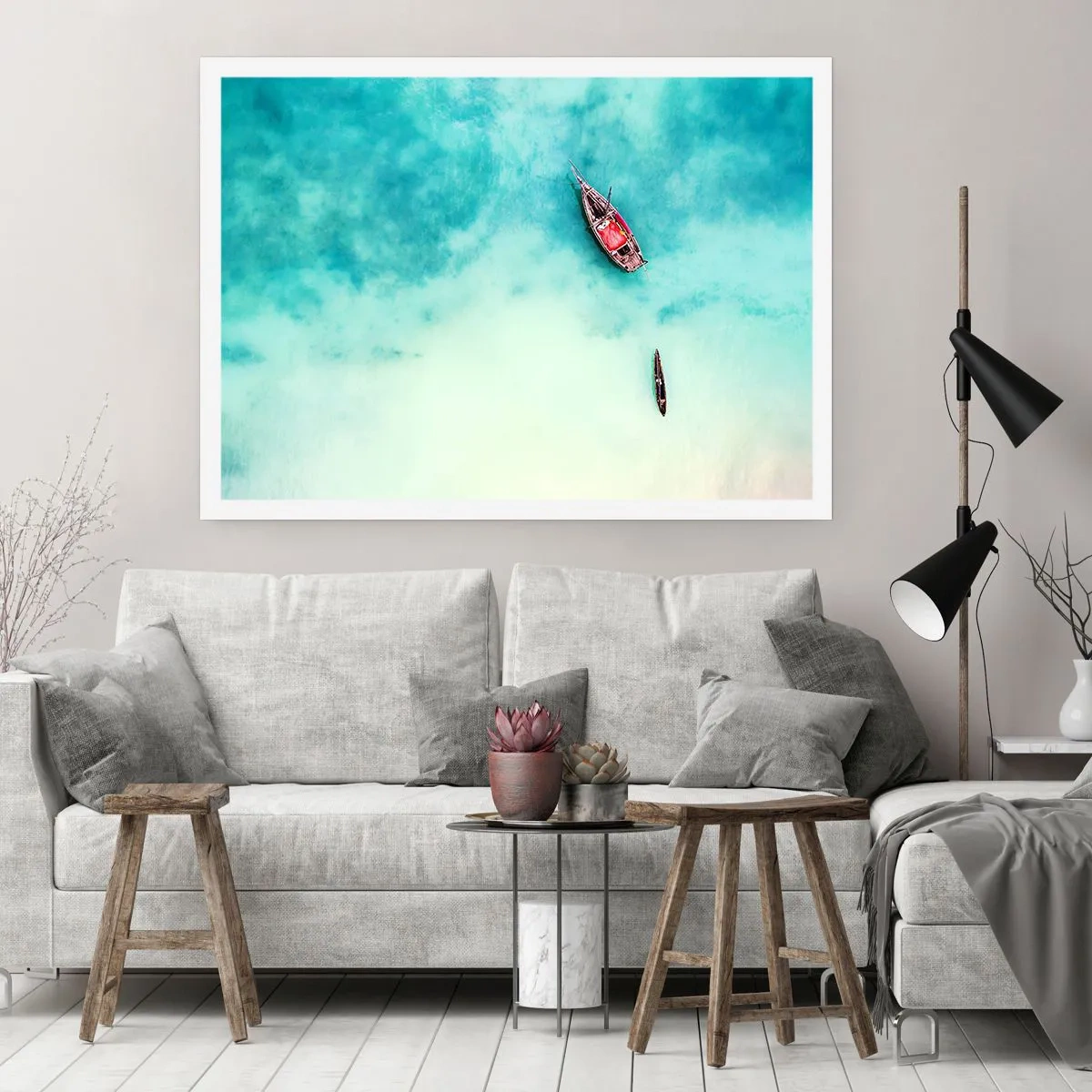 Pôster - As praias de Zanzibar - 91x61 cm