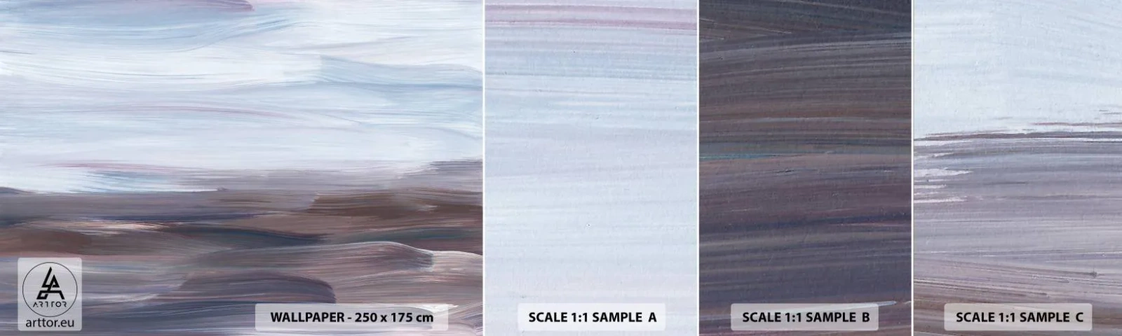 Amostra de Papel de Parede Standard Eco - Elementos: água - Pintar, Pedaço, Minimalismo - 100x30 cm