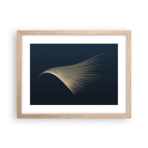 Pôster com moldura de carvalho claro - Como o cabelo de um anjo - 40x30 cm