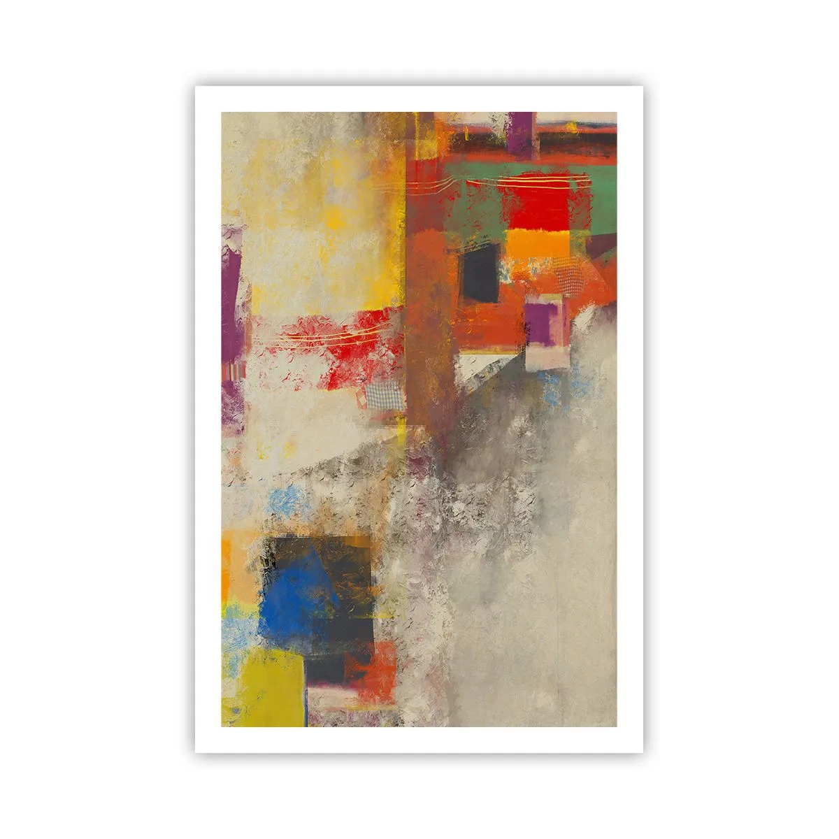 Pôster - Geometria das cores - 61x91 cm