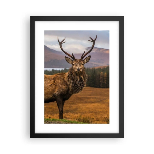 Pôster com moldura preta - A majestade da natureza - 30x40 cm