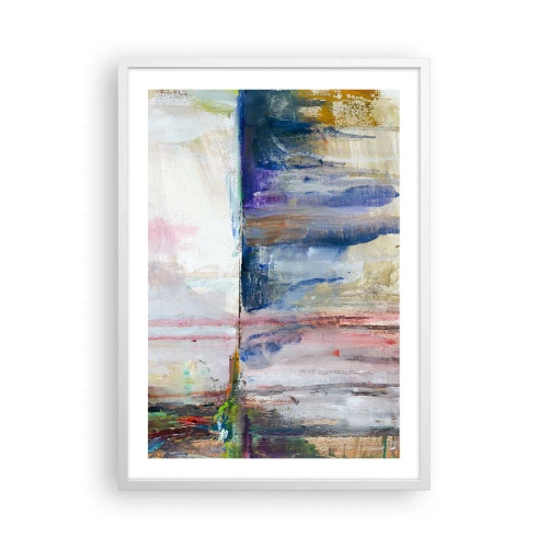 Pôster em moldura branca - Impressões coloridas e associações - 50x70 cm