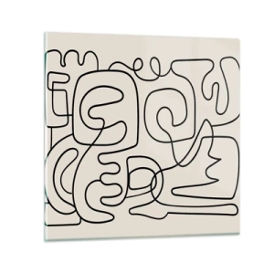 Quadro em vidro - Na trilha - 40x40 cm