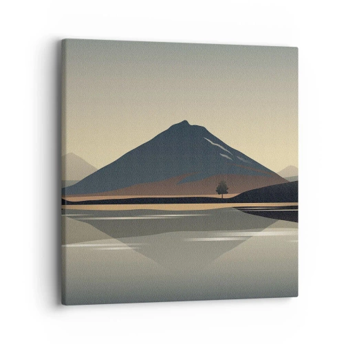 Quadro em tela - Reflexo de espelho - 40x40 cm