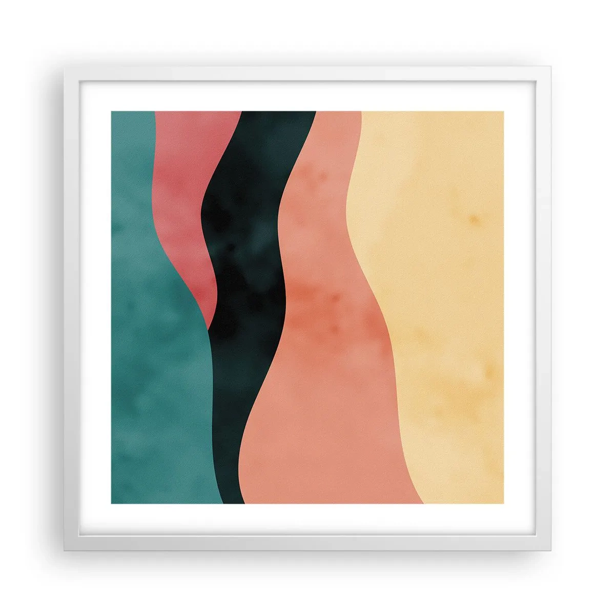 Pôster em moldura branca - Incompatibilidade compatível - 50x50 cm