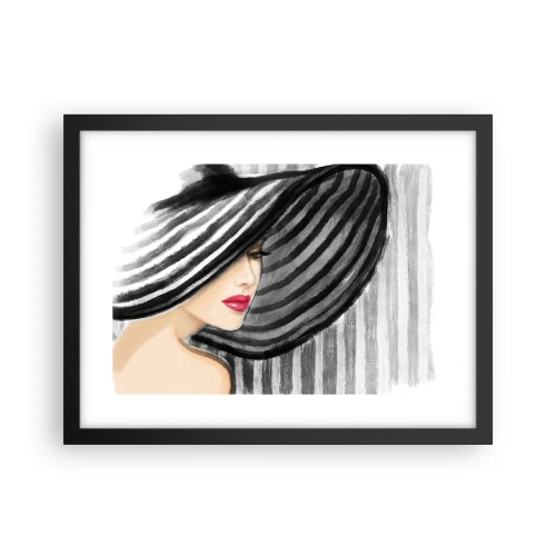 Pôster com moldura preta - Onde encontrar-te? - 40x30 cm