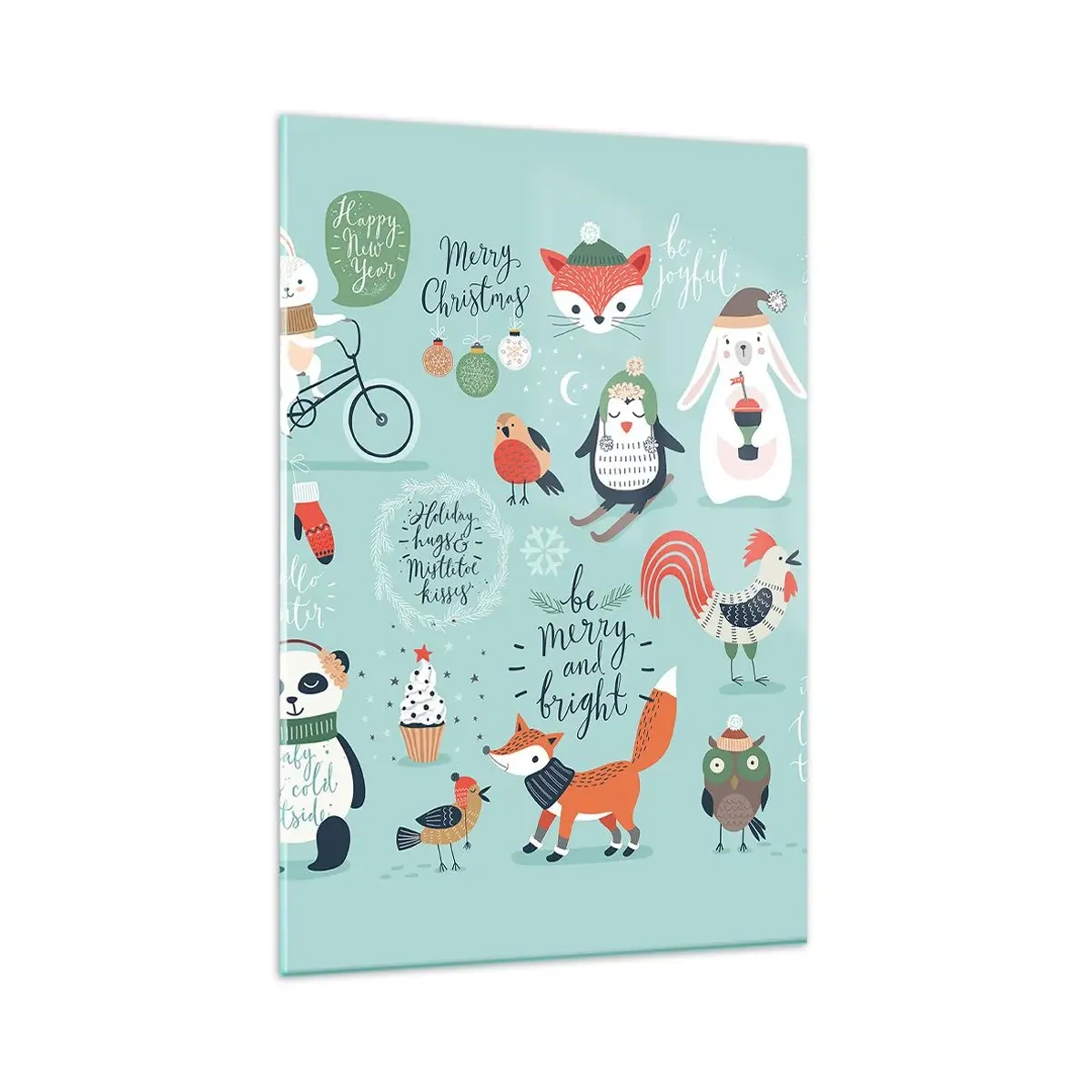 Quadro em vidro - Que seja sempre Natal! - 80x120 cm