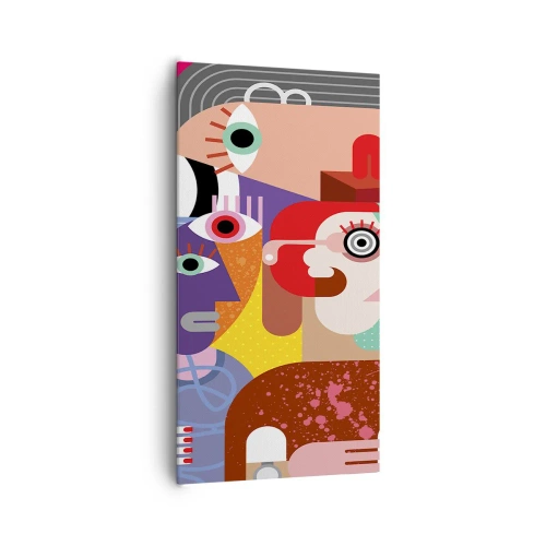 Quadro em tela - Viemos da parte do Sr. Picasso - 65x120 cm