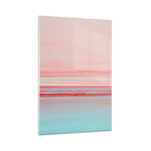 Quadro em vidro - Abstração ao amanhecer - 80x120 cm
