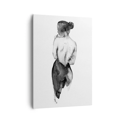 Quadro em tela - Com ela, o mundo desaparece - 50x70 cm