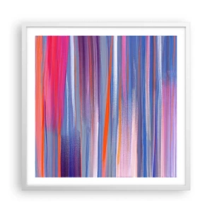 Pôster em moldura branca - Ascensão - 60x60 cm
