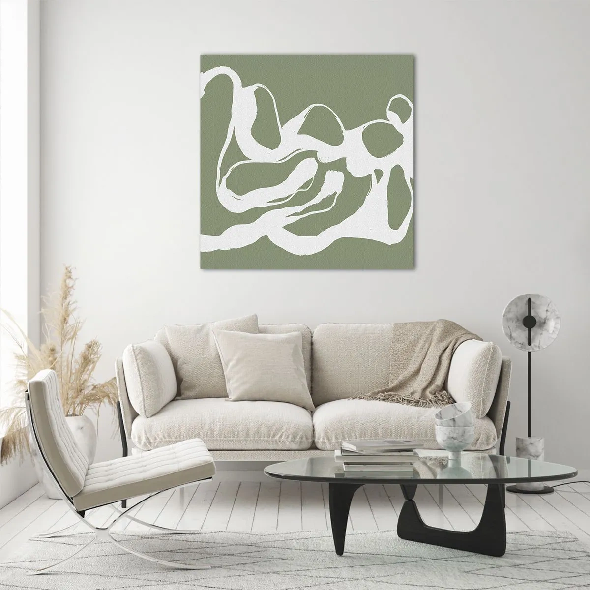Quadro em vidro - A chamada do espaço - 40x40 cm
