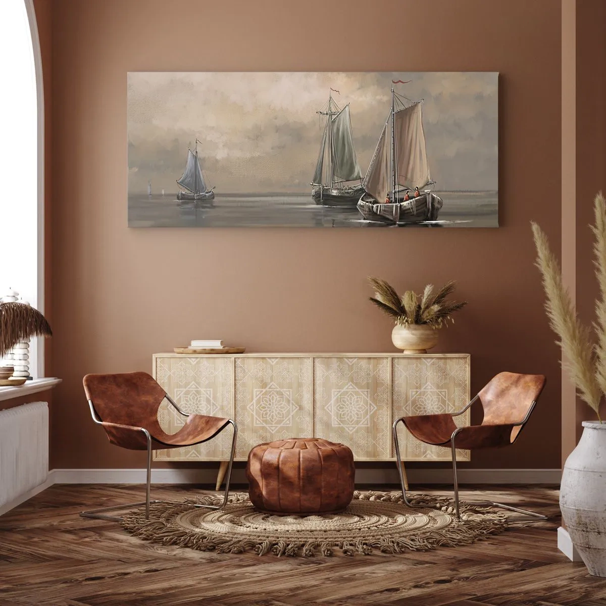 Quadro em tela - Regresso dos marinheiros - 120x50 cm