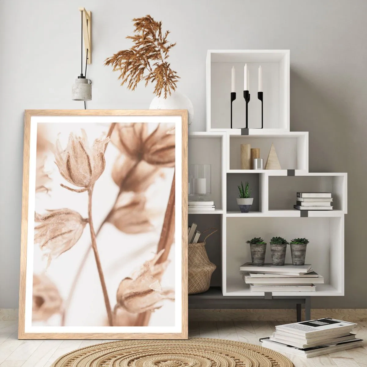 Pôster com moldura de carvalho claro - Eles estão ligando no final do verão - 70x100 cm