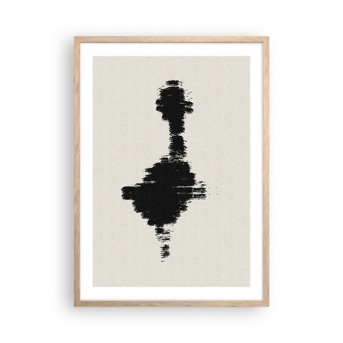 Pôster com moldura de carvalho claro - Vibrações da imaginação - 50x70 cm