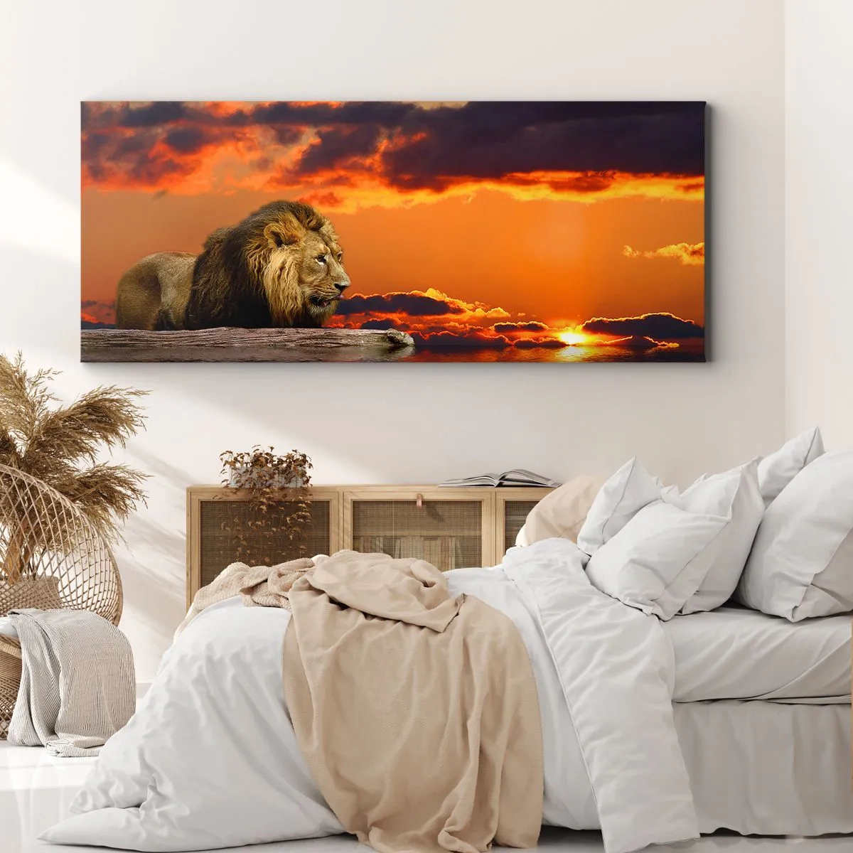 Quadro em tela - Rei da natureza - 140x50 cm