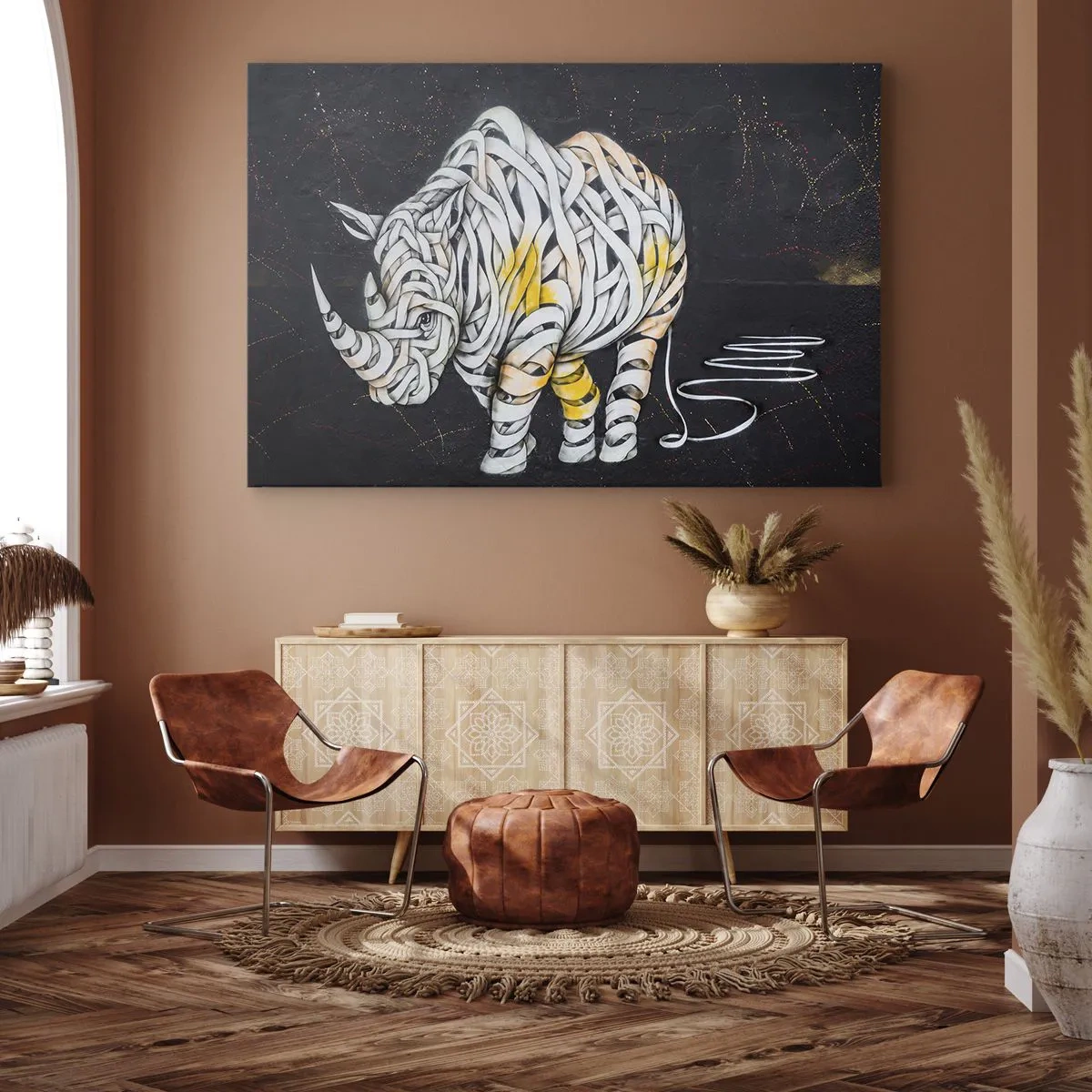 Quadro em tela - Dizer que é casca grossa é um mito - 100x70 cm