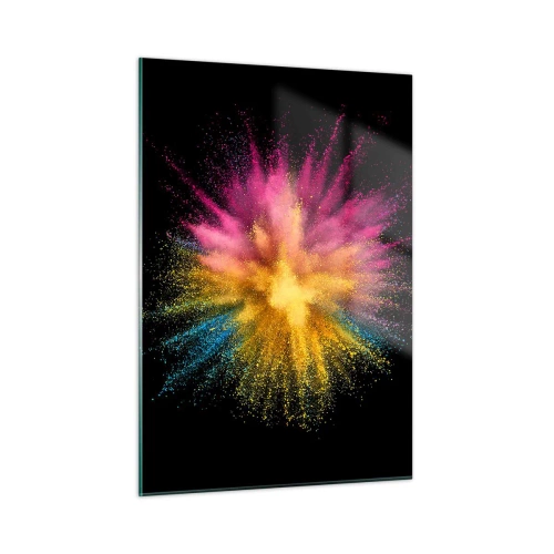 Quadro em vidro - O nascimento das cores - 50x70 cm