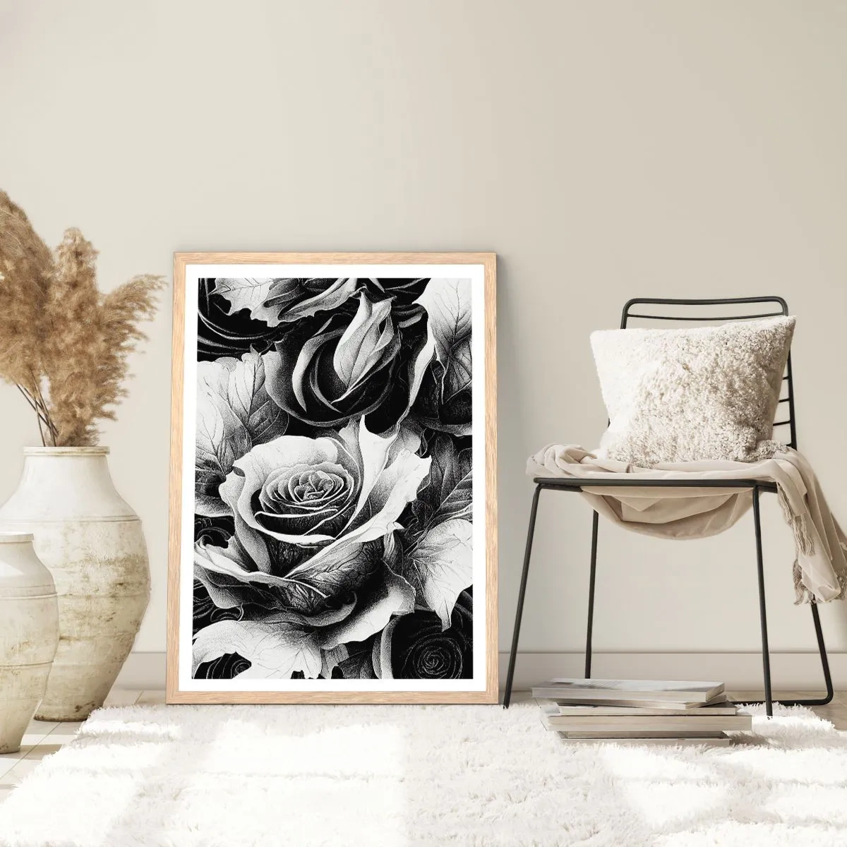 Pôster com moldura de carvalho claro - Sempre uma rainha - 61x91 cm