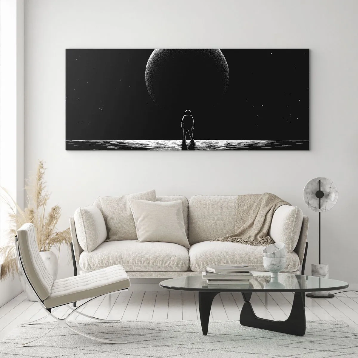 Quadro em vidro - Cara a cara - 160x50 cm