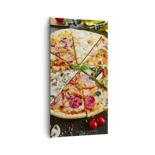 Quadro em tela - Gama de sabores - 65x120 cm