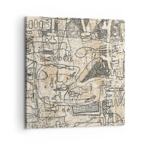 Quadro em tela - À espera de ser decifrado - 60x60 cm