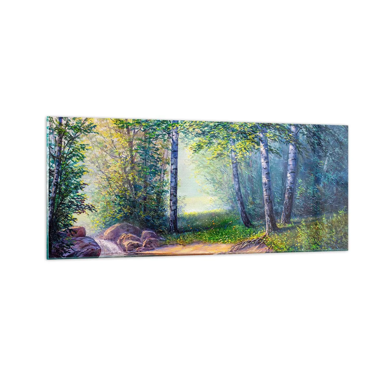 Quadro em vidro - Cenário idílico - 100x40 cm