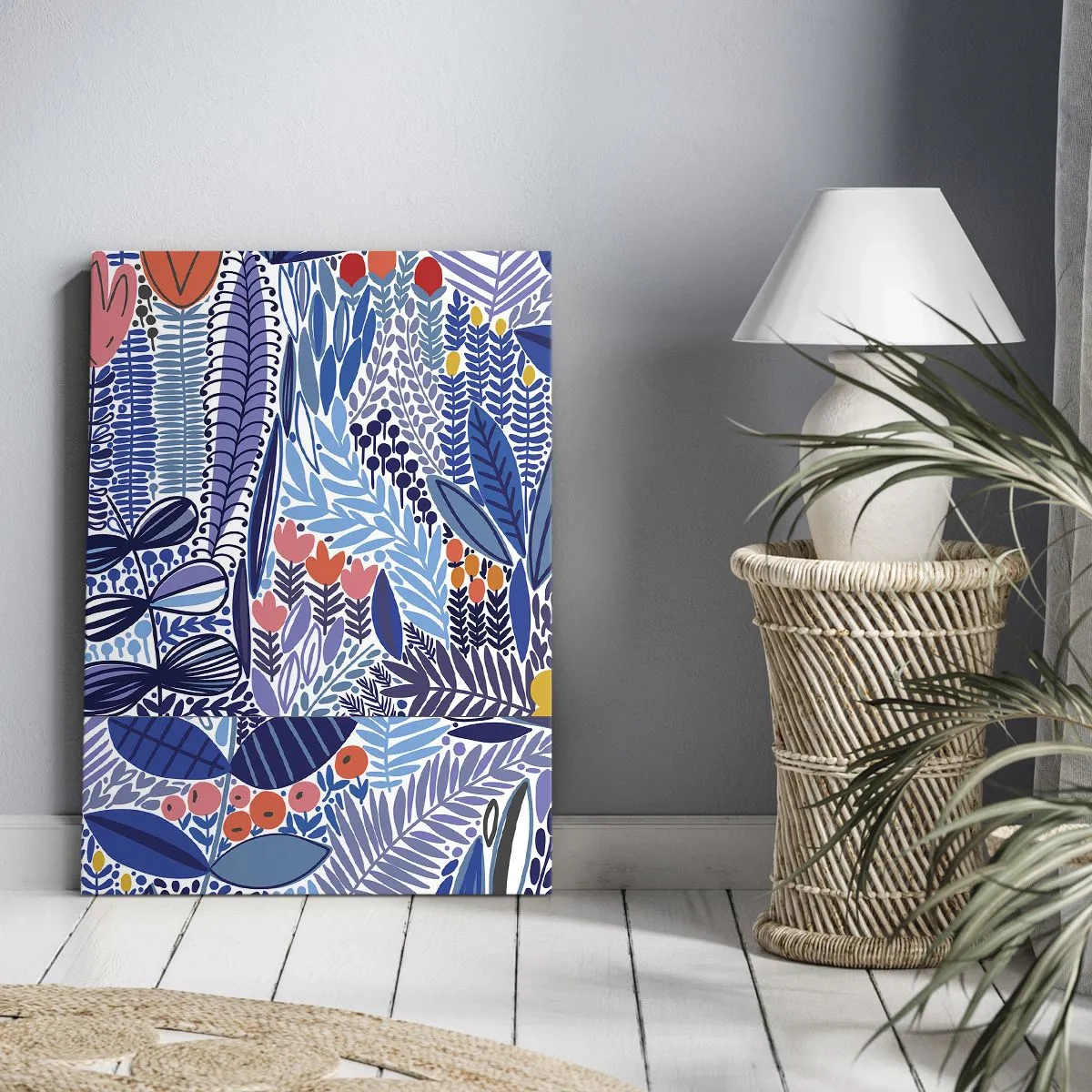 Quadro em tela - Jardim Havaiano - 50x70 cm