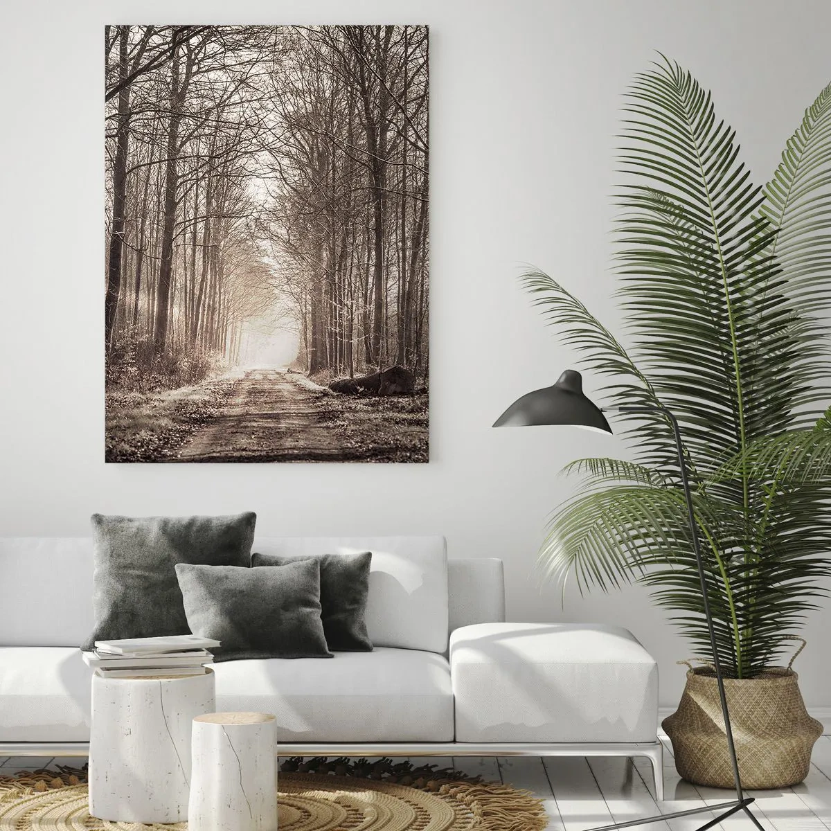 Quadro em vidro - Catedral na Floresta - 80x120 cm