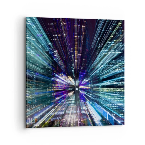 Quadro em tela - Transição para o hiperespaço - 70x70 cm