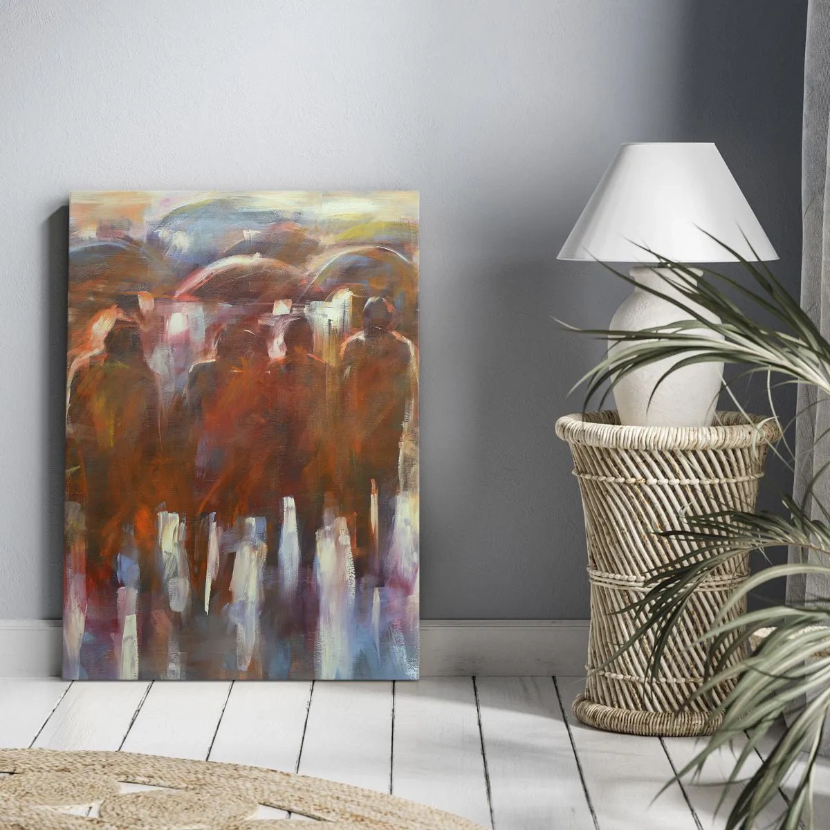 Quadro em tela - Iguais na chuva e no nevoeiro - 70x100 cm