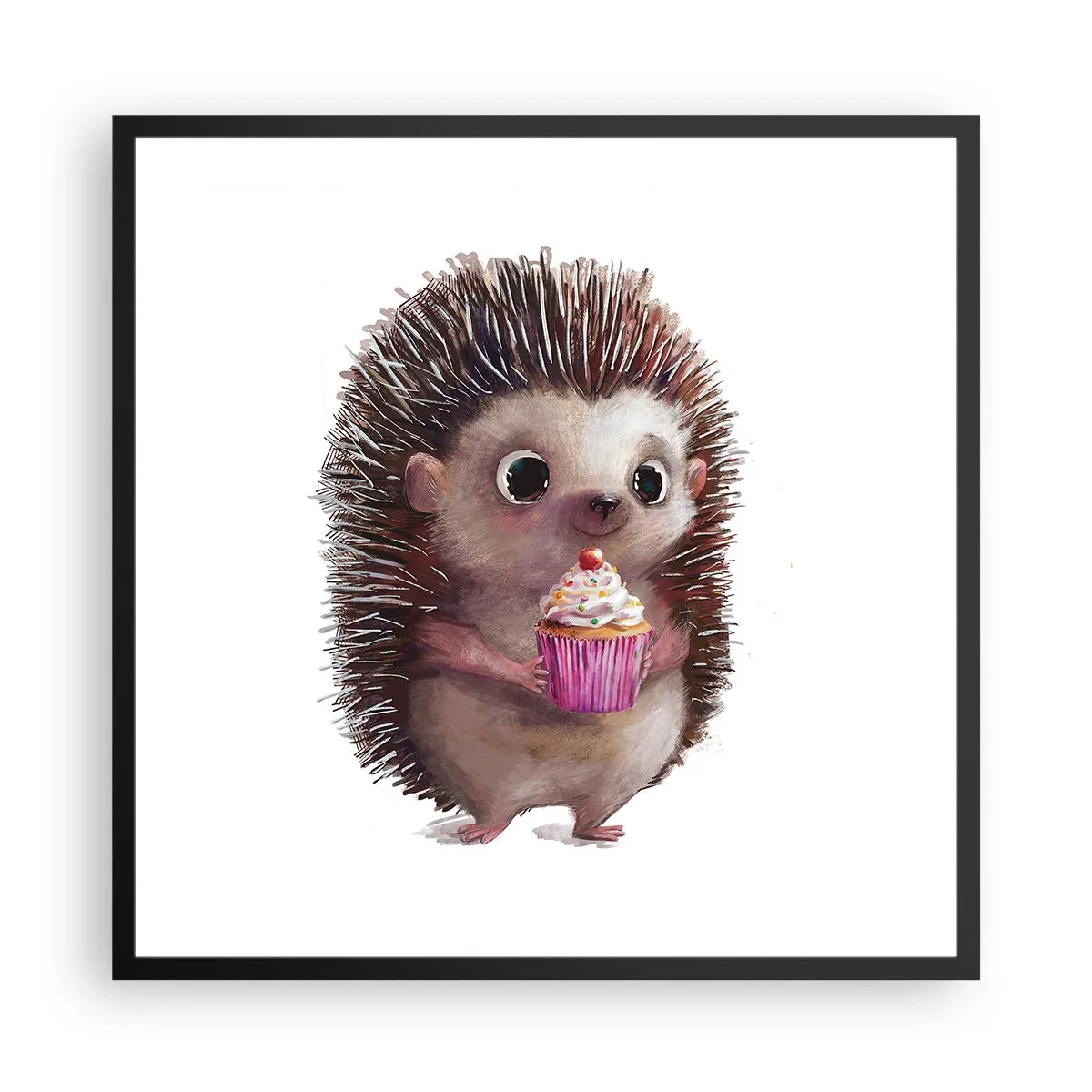 Pôster com moldura preta - A celebração é diária - 60x60 cm