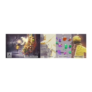 Amostra de papel de parede Premium Sand - Os feitiços existem - Abstração, Fantasia, Para crianças - 100x30 cm