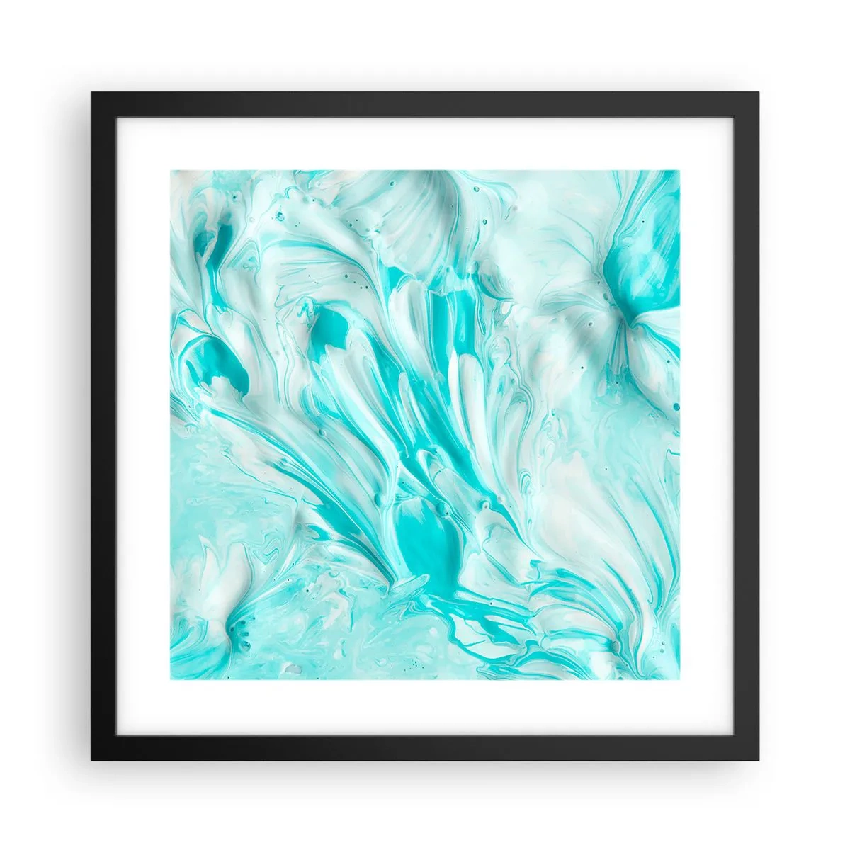 Pôster com moldura preta - Juntos para sempre - 40x40 cm