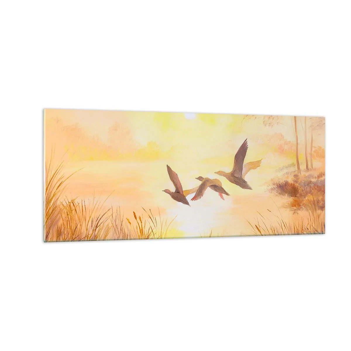 Quadro em vidro - O início de uma longa viagem - 100x40 cm