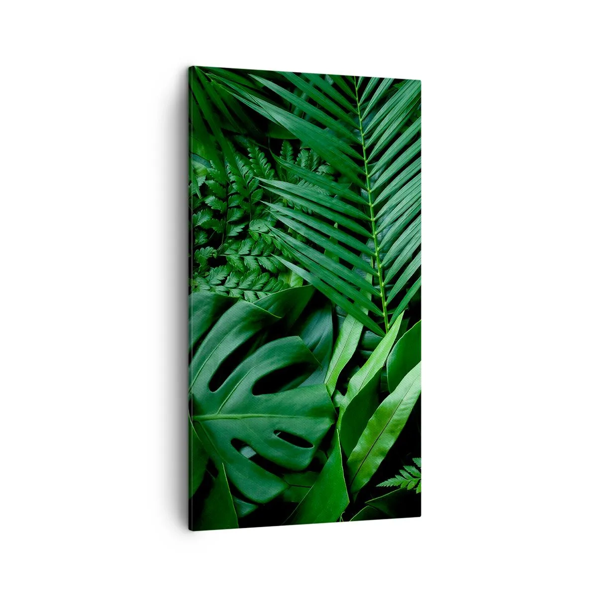 Quadro em tela - Envolto em verde - 45x80 cm