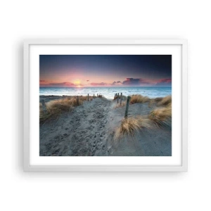 Pôster em moldura branca - Derramou um arco-íris de esplendor radiante.... - 50x40 cm