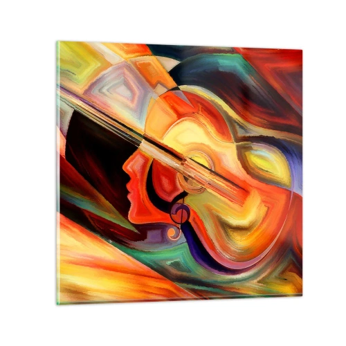 Quadro em vidro - Está tudo bem - 60x60 cm