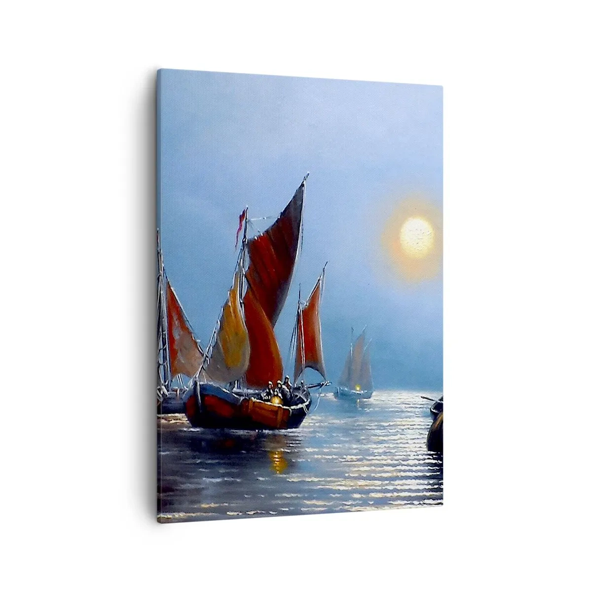 Quadro em tela - Pesca noturna - 50x70 cm