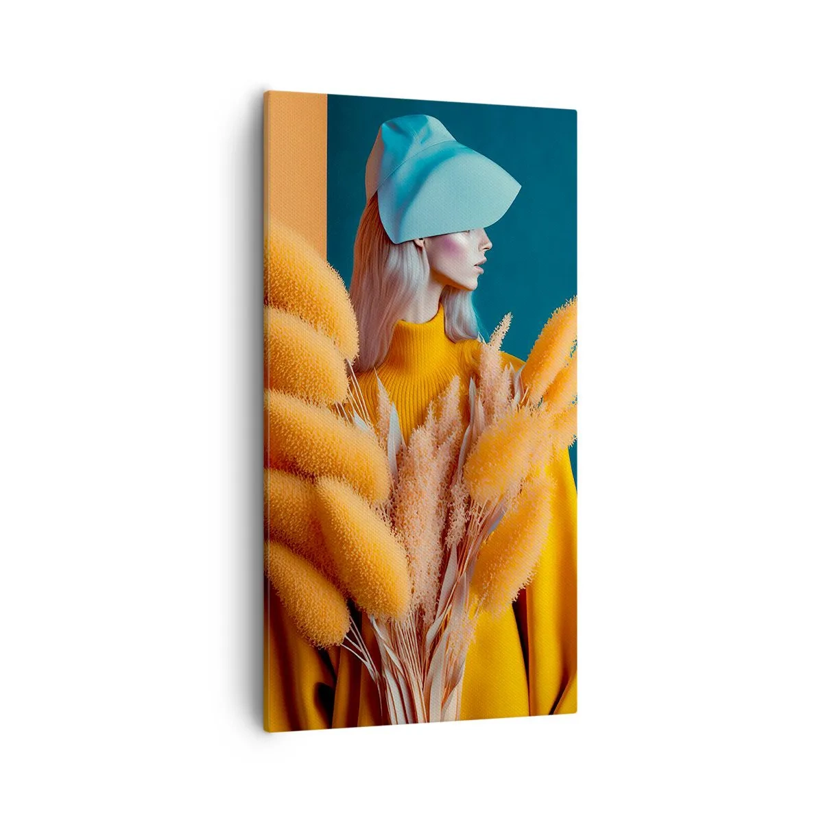 Quadro em tela - Retrato fofo - 55x100 cm