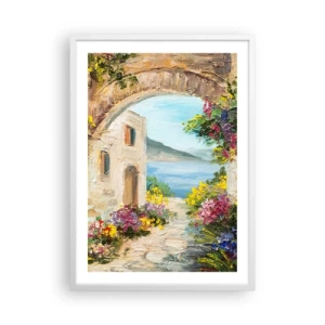 Pôster em moldura branca - O encanto da província costeira - 50x70 cm