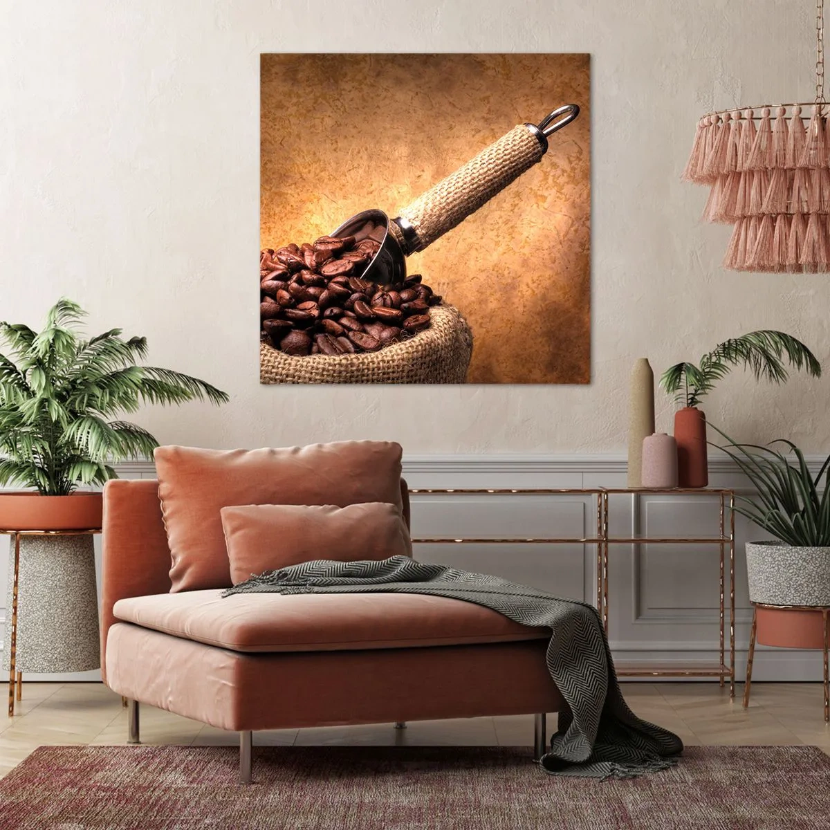 Quadro em tela - Na fonte do sabor - 70x70 cm