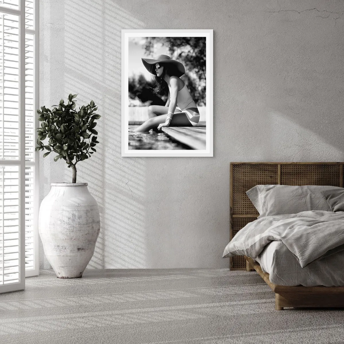 Pôster em moldura branca - Sonho de verão - 61x91 cm