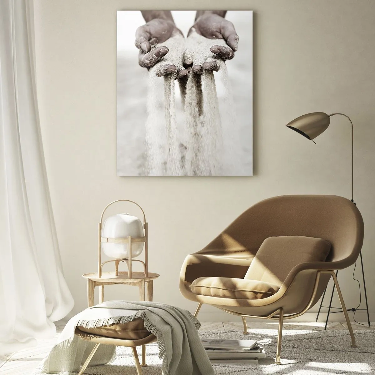Quadro em vidro - Com estas mãos… - 50x70 cm